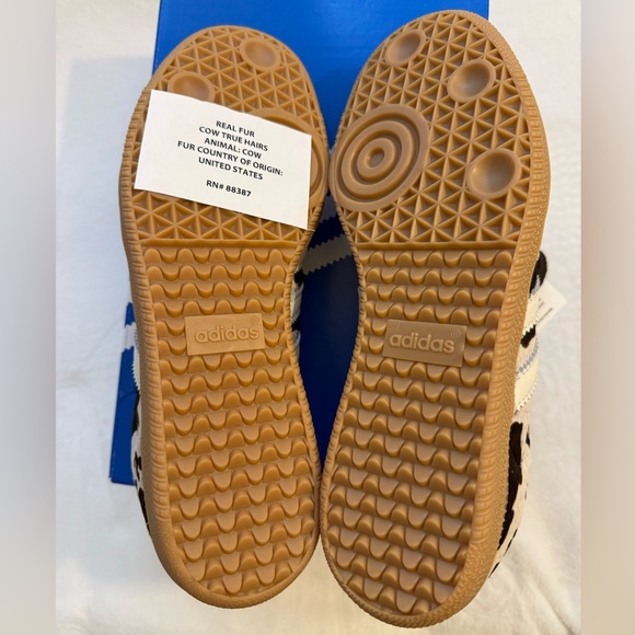 ADIDAS SAMBA OG Cow Print size 8 Women Sneaker Animal Print Style Gum Sole NWT - Picture 13 of 17